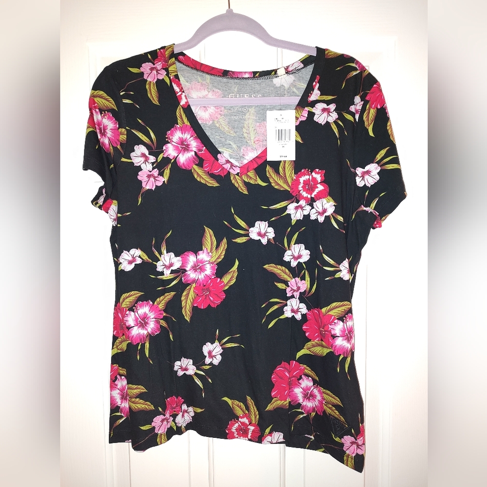 Guess Factory Tropical Flowers Tee